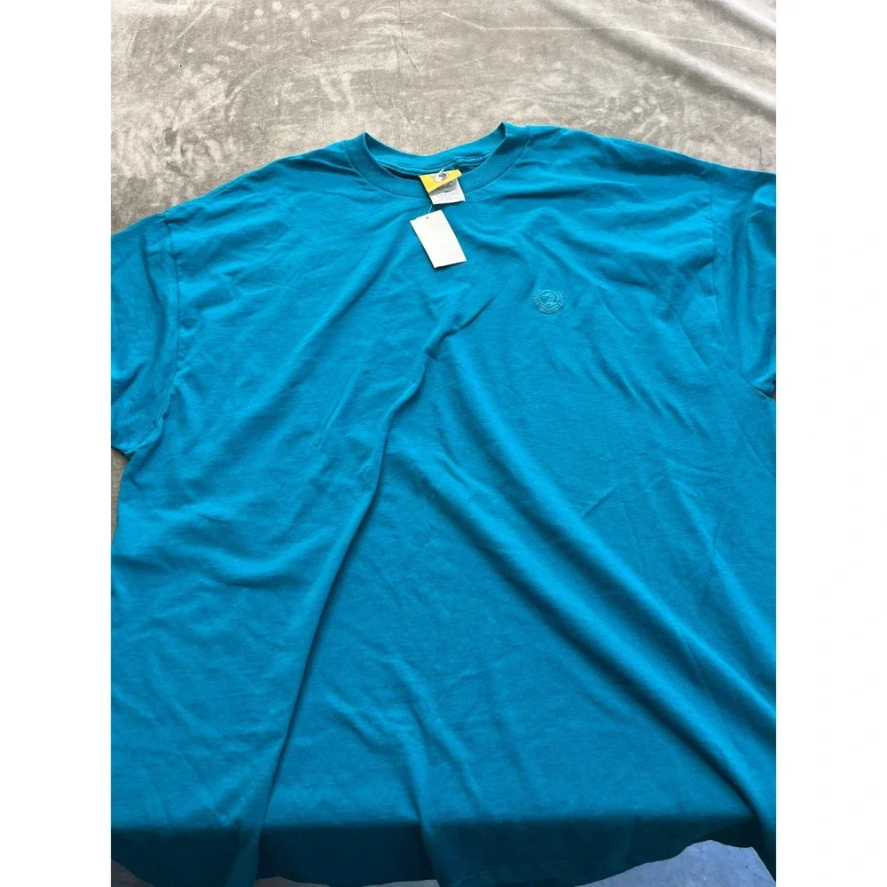 Vintage Duck Head Teal Blue T-Shirt Mens XL Made in USA Single‎ Stitch NWT M5615